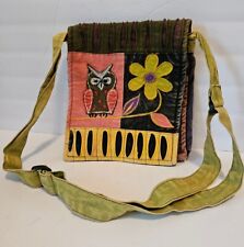 Usado, Bolsa de ombro tiracolo feita à mão hippie boho patchwork coruja comprar usado  Enviando para Brazil