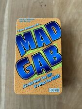 MATTEL MAD GAB Family Party Board Game in Tin ~ Travel Size Complete for sale  Shipping to South Africa