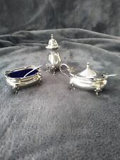 Solid silver 3piece for sale  SALTBURN-BY-THE-SEA