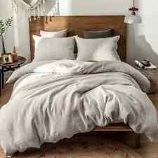 Solid Color 1 Pcs 100% Linen Duvet Cover Soft Breathable NO Pillowcases NO Sheet, used for sale  Shipping to South Africa