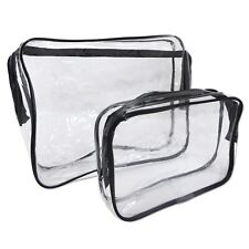 Clear toiletry bags for sale  HELSTON