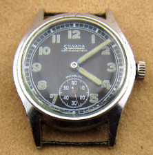 Reloj Militar SILVANA (como DH) Impermeable Antimagnético, Estuche 1.18in., Incabloc., usado segunda mano  Embacar hacia Argentina
