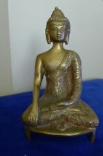 brass buddha statue  seated in yoga Position. 6.5"x4" good weight for sale  Shipping to South Africa