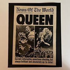 Pôster tipo anúncio Queen News of the World original 1977 12,5 x 10" comprar usado  Enviando para Brazil