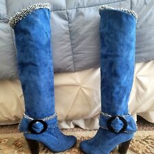 Womens blue suede for sale  Gainesville