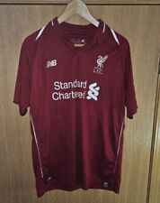 FC LIVERPOOL HOME FOOTBALL SOCCER SHIRT JERSEY Sz L NEW BALANCE 11 M.SALAH R8 for sale  Shipping to South Africa