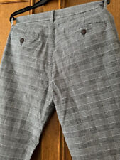 Spodnie męskie w kratę Carry 32/32 szarobiałe bawełna na sprzedaż  PL