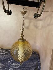 lampadario ottone vetro usato  Civita Castellana