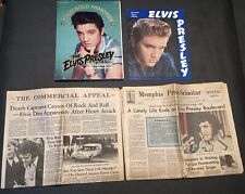 Álbum de fotos y periódicos de colección de recuerdos de Elvis Presley 1956 recuerdos dorados segunda mano  Embacar hacia Mexico