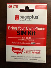 PAGE PLUS 4G / 5G - 3 IN 1 NANO SIM CARD USING THE VERIZON NETWORK READ BELOW~ for sale  Miami
