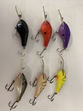 Lot Of 6 Crankbait Lures Tackle Poes Bagley and Unknown, used for sale  Canon City