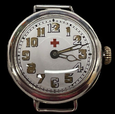 Usado, Segundo Reloj Médico Centro de la Cruz Roja de la Primera Guerra Mundial Movimiento Rolex Rebberg Plata Esterlina segunda mano  Embacar hacia Argentina