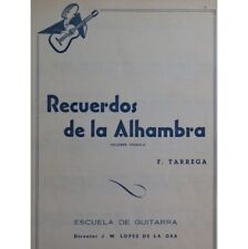 Guitarra Tàrrega Francisco Recuerdos de la Alhambra 1977, usado segunda mano  Embacar hacia Argentina