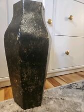 Hobby Lobby Black/Gold Tall Vase Heavy Bottom 15.88" Home Decor Flowers See Pics for sale  Shipping to South Africa