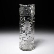 vintage glass cut vase for sale  Boonton