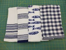 Conjunto de 4 toalhas de algodão tema náutico para cozinha comprar usado  Enviando para Brazil