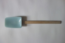 Espátula de silicone Williams Sonoma raspador colher cabo de madeira azul claro em excelente estado usado comprar usado  Enviando para Brazil
