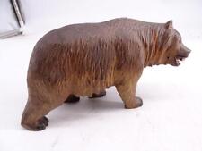 Antique Hand Carved Black Forest Wood Bear Statue Figurine German 7" Long Vtg for sale  Shipping to South Africa