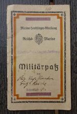 Militärpaß 1915 marine gebraucht kaufen  Neustadt am Rübenberge