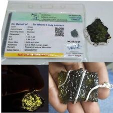 Natural certified moldavite for sale  Shipping to Ireland
