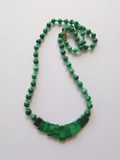 vintage malachite necklace for sale  LINCOLN