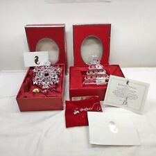 Lot of 2 Waterford Crystal Ornaments Christmas Tree 2004w/signed &Snowflake 2007 for sale  Shipping to South Africa