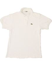 Camisa polo masculina LACOSTE tamanho 5 grande algodão branco AS04 comprar usado  Enviando para Brazil