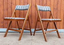 Silla plegable de madera años 60 de colección silla de madera mediados de siglo 1/3 segunda mano  Embacar hacia Argentina