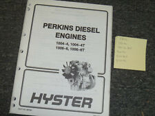 Empilhadeira Hyster S120XL 1004-4T Perkins manual de reparo do motor, usado comprar usado  Enviando para Brazil