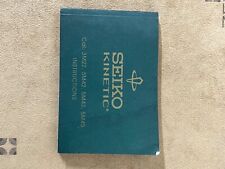 Used, seiko kinetic 3m22 booklet booklet  for sale  Shipping to South Africa