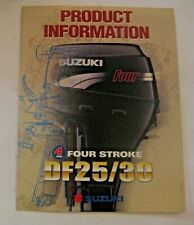 VINTAGE SUZUKI FOUR STROKE DF25/30 OUTBOARD MOTOR PRODUCT INFORMATION BROCHURE for sale  Shipping to South Africa