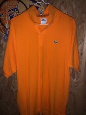 Usado, Polo Lacoste Hombre Manga Corta Naranja 1/4 Botón Talla 6 (US XL) 100% Algodón segunda mano  Embacar hacia Argentina