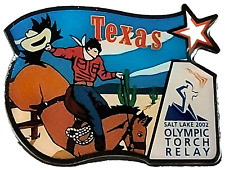 Olympics 2002 Salt Lake City Olympic Torch Relay Texas Lapel Pin for sale  Shipping to South Africa