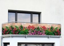 WENKO Balkon Sicht Schutz Wind Verkleidung Umrandung Blumen Motiv Terrassen 5m gebraucht kaufen  Düsseldorf