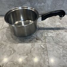 Vtg  Saladmaster 3 Qt 18-8 Tri-Clad Stainless Steel Saucepan Cookware USA No Lid for sale  Shipping to South Africa
