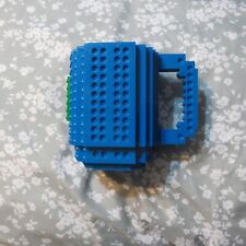 Caneca de café azul de plástico construída em tijolo 12 oz compatível com Lego, usado comprar usado  Enviando para Brazil