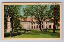 Postal de recuerdo antigua y vintage de Niles OH-Ohio, McKinley Memorial and Park segunda mano  Embacar hacia Mexico