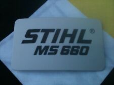 Placa/etiqueta modelo STIHL MS660 # 1122 967 1506 comprar usado  Enviando para Brazil