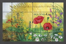 Usado, Moldávia 2009 Flores, Poppy nunca usado, sem marca de charneira Bloco comprar usado  Enviando para Brazil