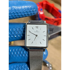 Reloj de pulsera Waldor & Co cuadrado de cuarzo plata eterna 28 como no ha sido probado segunda mano  Embacar hacia Argentina