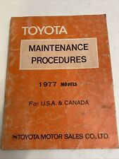 1977 toyota maintenance for sale  Lake Elsinore