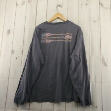 Vineyard Vines Shirt Mens XXL Blue USA Rowing Oars Spellout Long Sleeve, used for sale  Shipping to South Africa