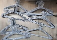 White Metal Wire Plain Hangers Clothes Coat Hanger 40cm 16" for sale  Shipping to South Africa