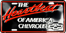 Placa de licença de metal em relevo Chevrolet The Heartbeat Of America comprar usado  Enviando para Brazil