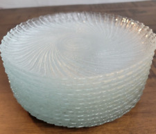 Juego de 12 platos de postre/ensalada de vidrio Arcoroc Clear Swirl SEABREEZE de colección 7,5 " segunda mano  Embacar hacia Argentina