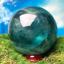 Esfera de cristal de quartzo fluorita azul natural 457G cura mineral polida comprar usado  Enviando para Brazil