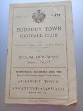 26.12.1951 sudbury town for sale  SUDBURY