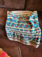 Cobertor de bebê de crochê à mão multicolorido novo comprar usado  Enviando para Brazil