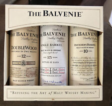 THE BALVENIE LIQUOR BOTTLES (EMPTY) SET 3 DIFFERENT BOTTLES 50 ML for sale  Shipping to South Africa