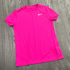 Camiseta Nike feminina gola redonda pulôver manga curta assinatura Swoosh rosa tamanho P comprar usado  Enviando para Brazil